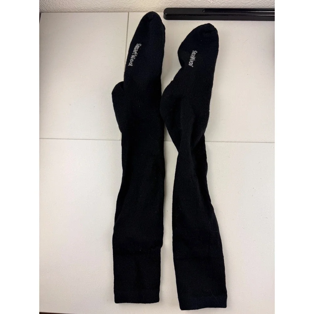 Smartwool Black Over‎ the Calf Merino Wool Socks Thermal Warm Ski Boot Size M